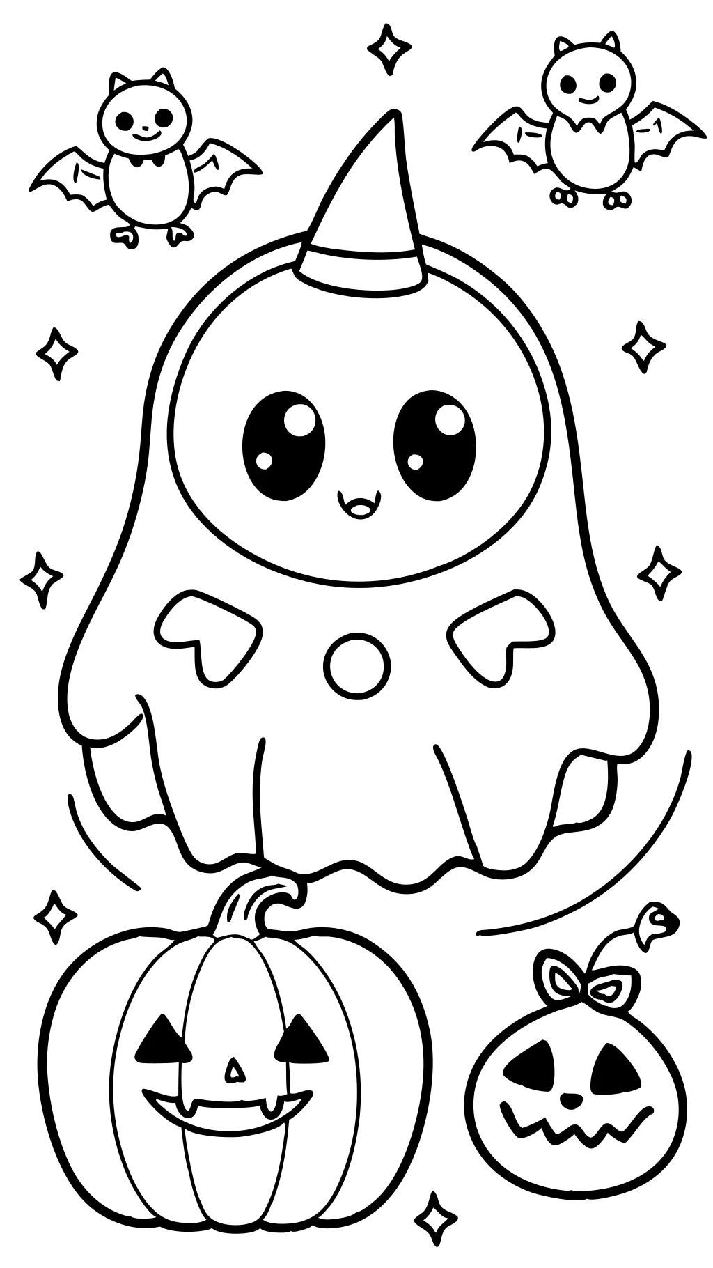 cute spooky coloring pages